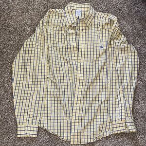 Brooks Brothers Yellow Plaid Button Down